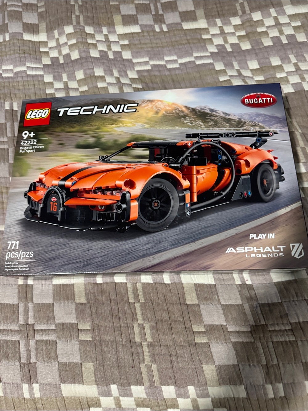 Bugatti Chiron Pur Sport - Orange Kids Building Set